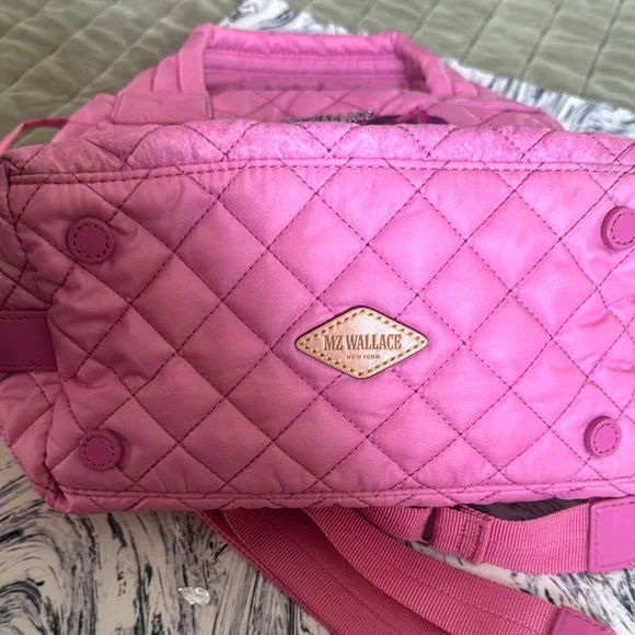 MZ Wallace Pink Quilted Crossbody Bag - Picture 6 of 16